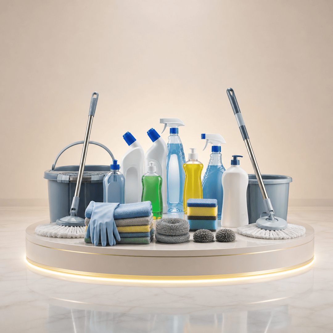 Firefly_Premium cleaning products showcase display arranged neatly at the center like a luxur 990374 (1) (1)